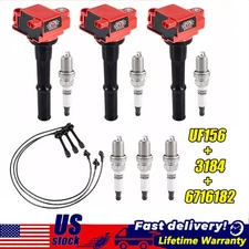 UF156 Ignition Coils & 6 Spark Plugs & Wires Set For Toyota 4Runner 1995 3.4L V6