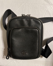 LACOSTE - leather crossbody bag men