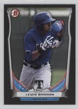 2014 Bowman Draft Top Prospects Asia Exclusive Black Lewis Brinson #TP-53 4v9