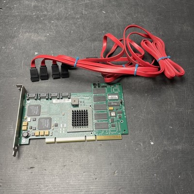 Hanstar LSI SER523 - 4-Port Raid Controller PCI-X + Kabel  (K57-64#d)