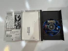 Marvel Super Heroes (Sega Saturn, 1997) Complete w Reg Card PRISTINE LN MINT!