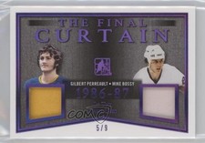 2017 Leaf ITG Used The Final Curtain Purple 5/9 Gilbert Perreault Mike Bossy 0a4