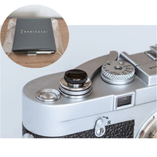 NANIGASHI Shutter Release button Brass S Black paint finish made in Japan