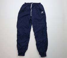 Vtg 80s 90s Nike Mens Large Faded Spell Out Lined Windbreaker Jogger Pants USA