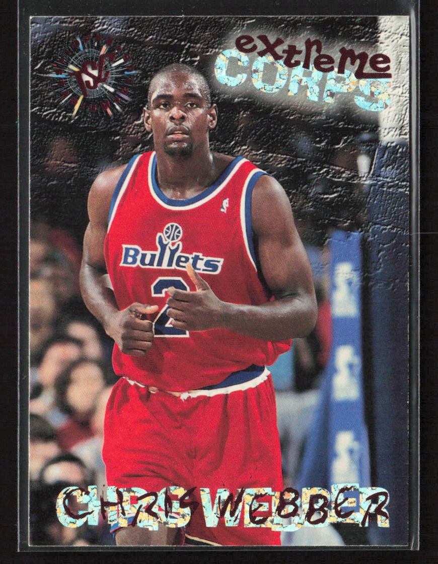 Chris Webber 1995-96 Stadium Club #129 Washington Bullets
