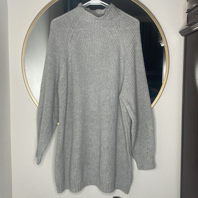 NWT Bb Dakota Gray oversized knit sweater dress size small