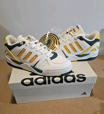 Adidas Midcity Low-Green/Yellow Basketball Old School 3 Stripes Hip Hop USA  NEW | eBay