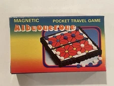 Vintage Mini Magnetic Travel Game Albuoueroue Theme Pocket Game