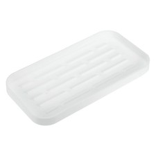 Silicone Kitchen Sink Organizer Tray, Silicone Soap Dispenser Tray Soap White