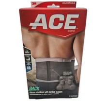 ACE Back Deluxe Stabilizer With Lumbar Support Gray One Size Adjustable