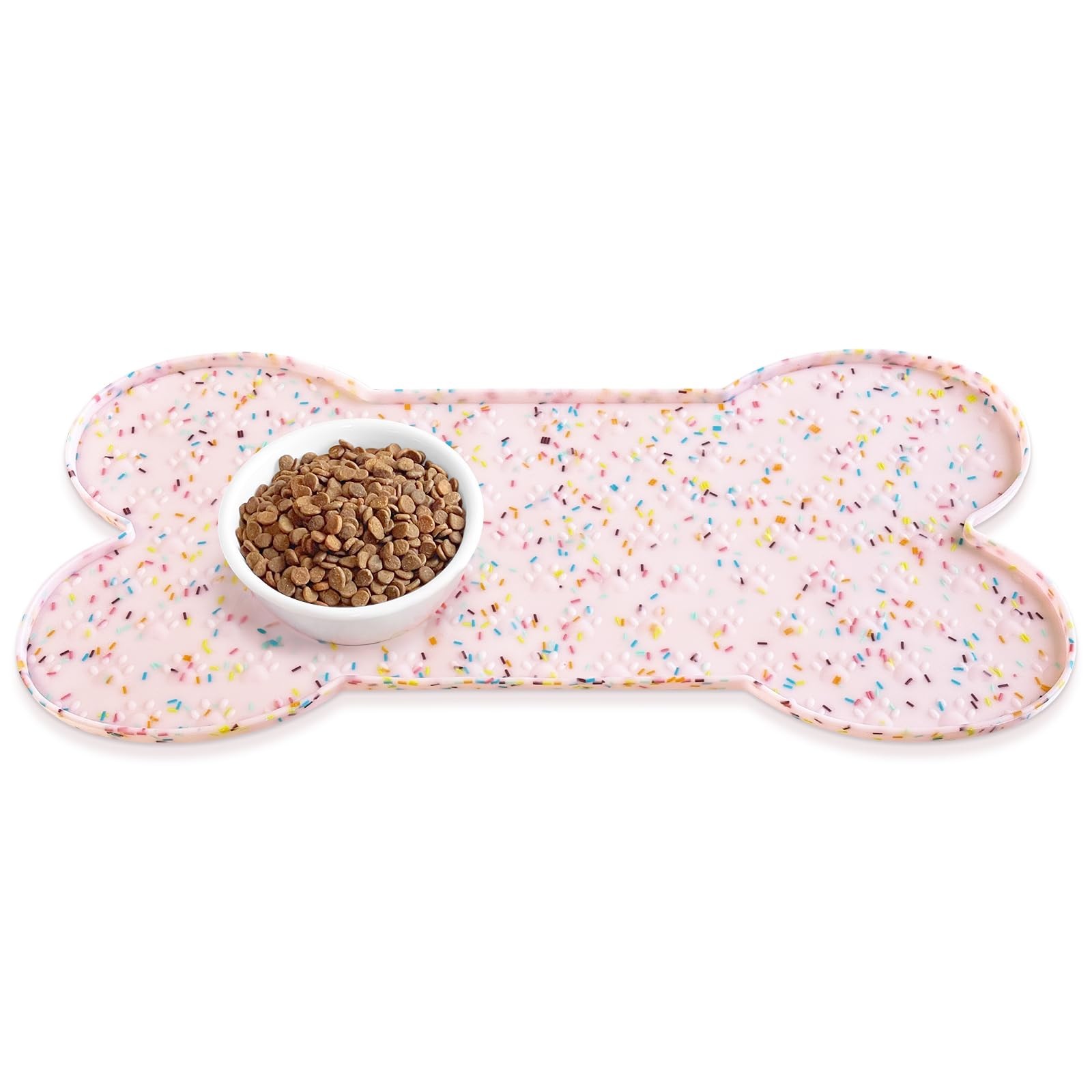 Mat Anti-slip Silicone Dog Bowl Mat Thicker Pet Placemat Waterproof ...