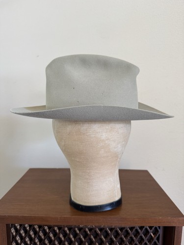 1950s Vtg Stetson Twenty Five 7 1/4 MID OVAL Silverbelly Hat Cowboy Western 50s - Picture 6 of 24