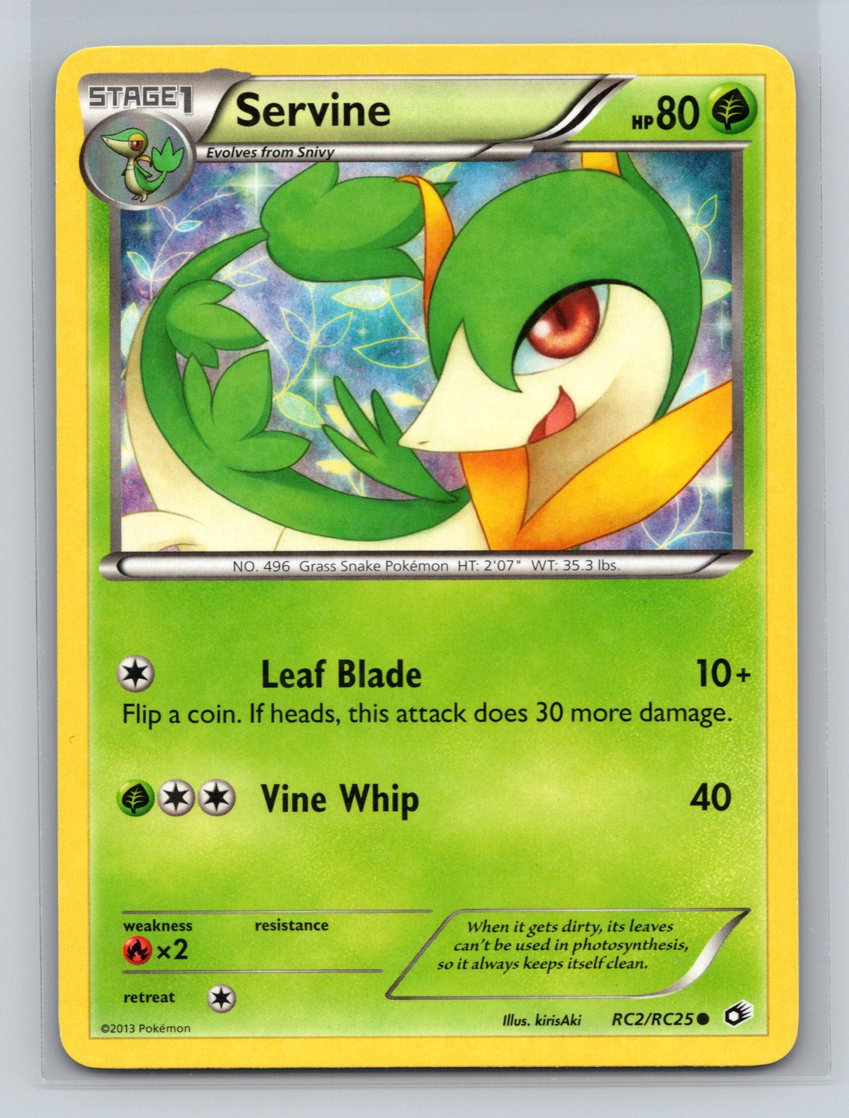 Legendary Treasures: Radiant Collection Servine - LP #RC2/RC25 11897