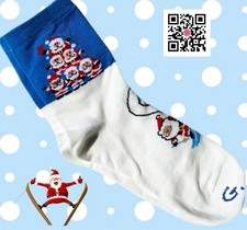 Christmas Socks G Mid-Calf Novelty Crew Stocking-Stuffer-Gift Unisex Santa Ski