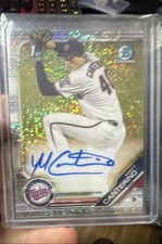 2019 Bowman Draft - Chrome Draft Pick Auto Matt Canterino Sparkle Refractor /71 