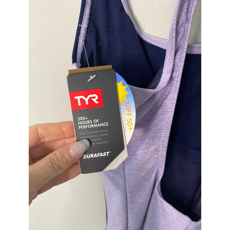 New TYR Women's Maxifit Splice Swimsuit, Size 12 - Image 4 of 4