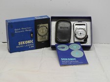 Sekonic Micro-Leader L-98 Analog Light Meter for Camera with Case Manual