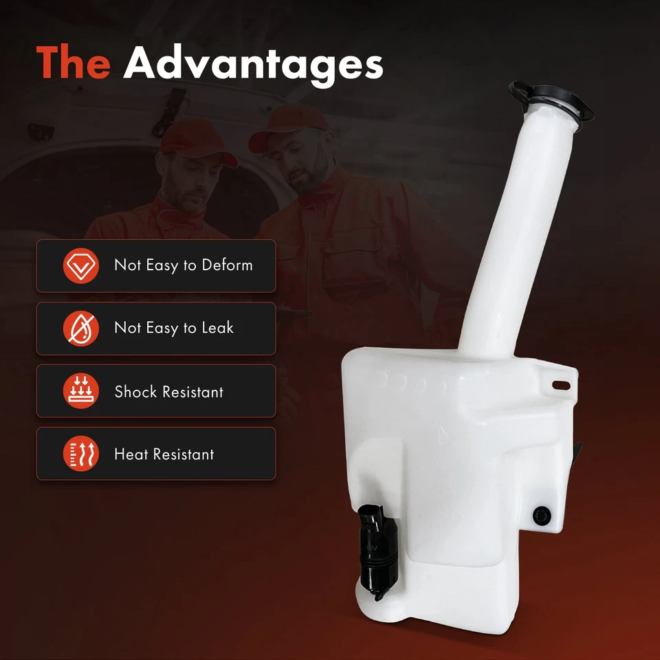 Depósito de lavadora de parabrisas con tapa bomba manguera cuello de llenado para Buick LeSabre 00-05 Foto 3 de 4