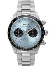 Image of Timex Silver Mens Chronograph Watch Waterbury Heritage TW2Y70500