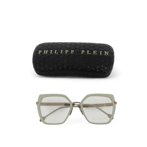 Philipp Plein Sonnenbrille weiß transparent rund für Damen leicht