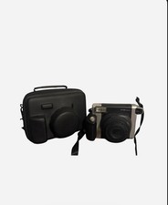 Fujifilm instax WIDE 300 Instant Film Camera Black/Silver with Case