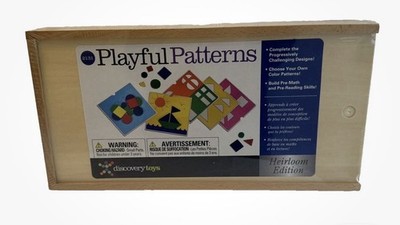 New Discovery Toys Playful Patterns Heirloom  Early Childhood Learning Activity