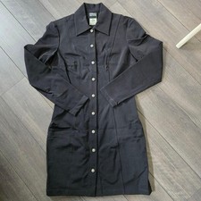 Versace Jeans Couture Black Stretch Dress Size 42 Made in Italy