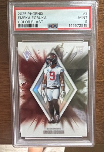Emeka Egbuka #3 2025 Panini Phoenix Color Blast card