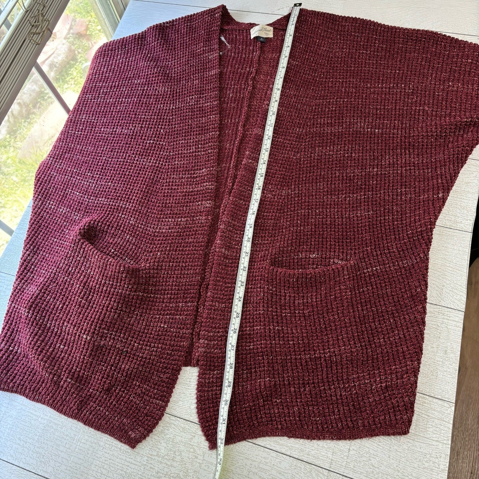 Universal Thread Burgundy Open Front Cardigan - W… - image 4