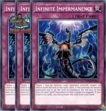 Yugioh! 3x Infinite Impermanence L5DD-ENA24 Common 1st Ed NM