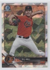 2018 Bowman Chrome Prospects Atomic Refractor DL Hall #BCP107 3y0
