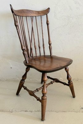 Vintage Frank Auspitz Signed York Pennsylvania Handmade Braceback Windsor Chair 