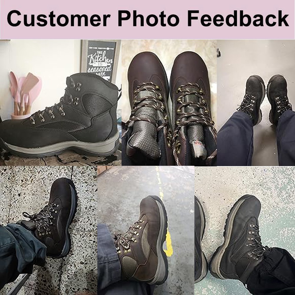 NORTIV 8 Men's Steel Toe Boots Work Safety Protection Waterproof