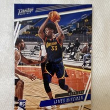 Panini 2020-21 Chronicles Prestige Rookie James Wiseman #52 Golden State Warrio…