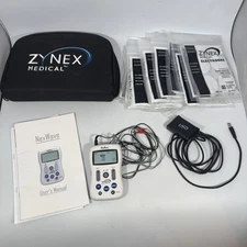 Zynex NexWave Tens Unit With Power Cord, Instructions & Electrodes
