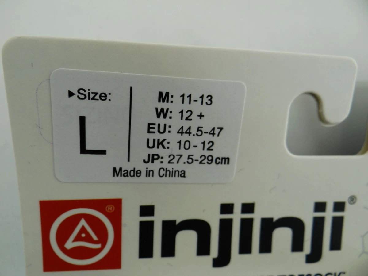 6 pares de calcetines de fitness injinji SPORT PED negros Coolmax unisex L
