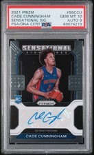 Cade Cunningham Rookie Auto 2021-22 Panini Prizm Sensational Signatures PSA 10
