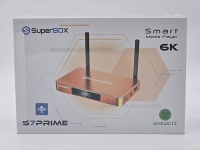 SuperBox S7 Prime Android TV Box 6K Dual-Band WiFi Quad-Core Media Player