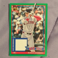 Topps 2026 Series 1 1991 Relics Roman Anthony Rookie Red Sox Green /99 #91R-RA
