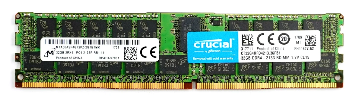 PC4-17000 (DDR4-2133) Bus Speed ECC RAM Computer Memory (RAM) for