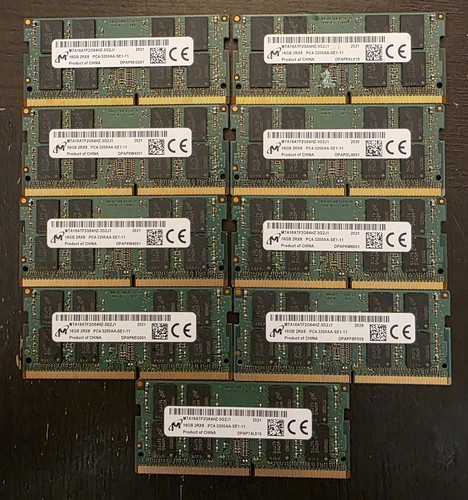 Lot Barrette Mémoire RAM SODIMM DDR3 - Occasion