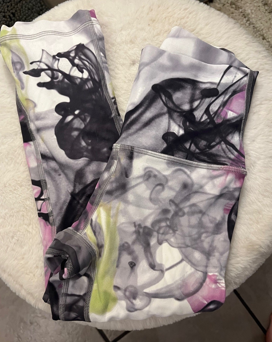 Lululemon Align High Rise 17” Crop Leggings Unicorn Throwback Multi Size 2 EUC *