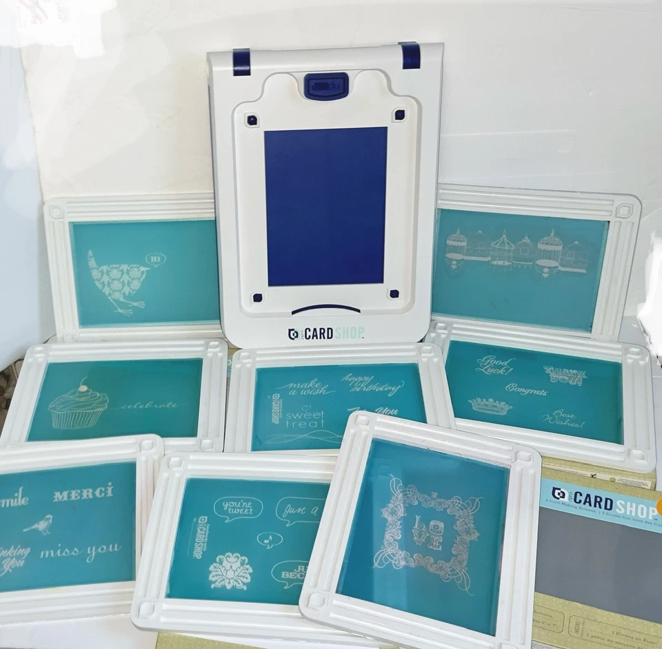 Cricut Yudu Card Making Shop Machine + 10 Screen Sets Huge Lot - Image 2 of 4