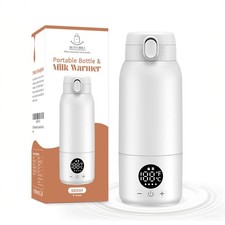 Portable Bottle Warmer for Travel   17oz Large Capacity, Dual Heating Modes for