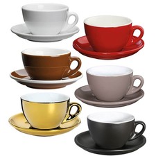 Cilio Cappuccinotasse Roma mit Untertasse Auswahl dickwandiges Porzellan