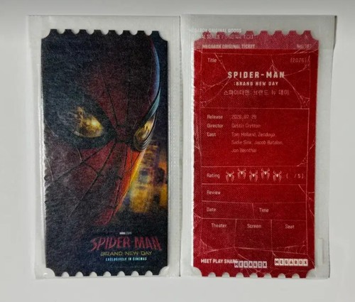 MEGABOX Original Ticket Spider-Man Brand New Day Type A Korea Marvel Sealed 2026