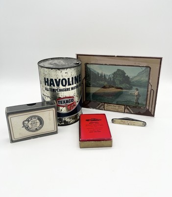 Lot of (5) Vintage 30s-60s Petroliana Advertising Products Promotion Texaco