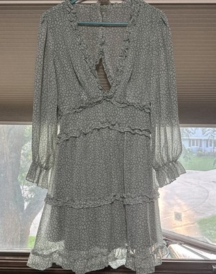 Gorgeous Boutique Style Floral Ruffled Long Sleeve Dress