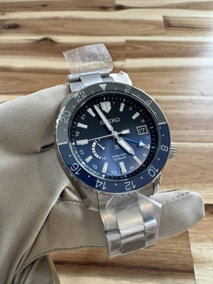 Seiko Prospex LX  Spring Drive SKY SNR049  Blue Black Titanium Box & Papers 