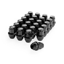 24pcs Lug Nuts for F150 One-Piece OEM M14x1.5 Black 24PCS-2015-2025 F150
